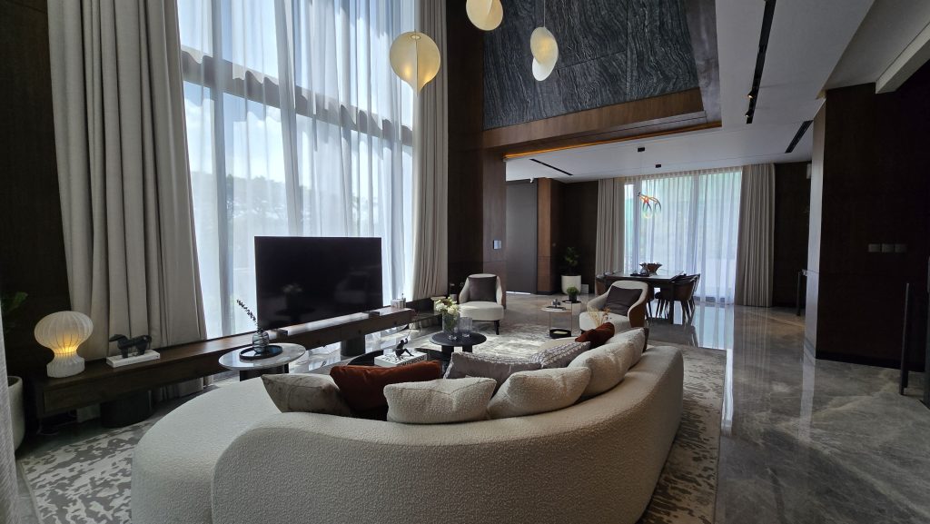 living room show unit ardea heron tipe 11