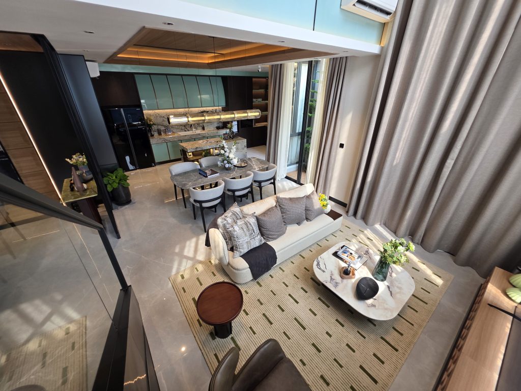 living room show unit finore tipe 9