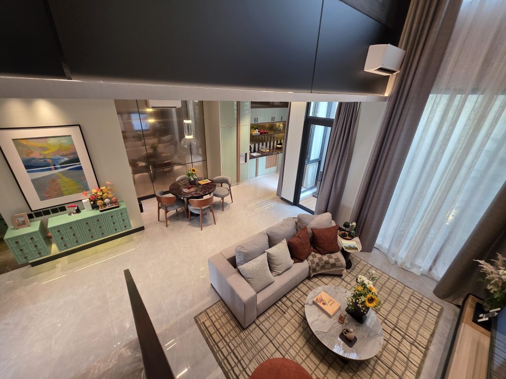 living room show unit finore tipe 7