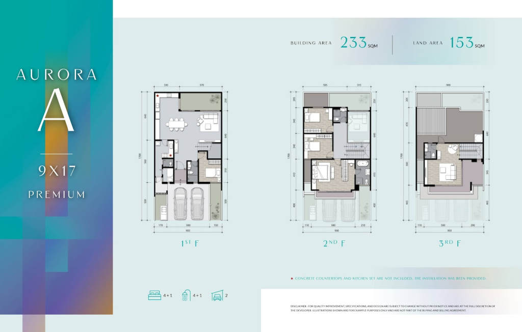 Layout Finore tipe A 9x17 tipe Premium